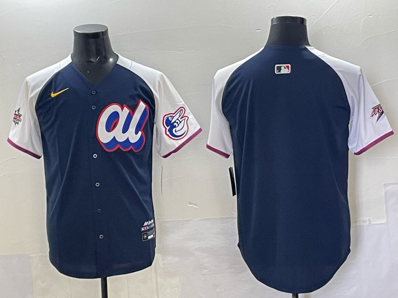 Men 2025 Baltimore Orioles Blank Blue All star Nike MLB Jersey 001->women nfl jersey->Women Jersey